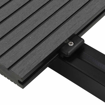 Terrassendiele 4 Pcs Grau Wpc