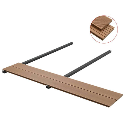 Terrassendiele 4 Pcs Teak Wpc