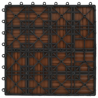 Terrassenfliesen 11 Stück Wpc 30 X 30 Cm 1 Qm Braun