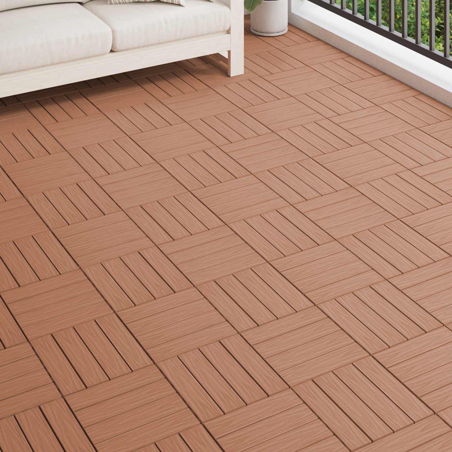 Terrassenfliese 3D-Design 11 Pcs 30 X 30 Cm Wpc