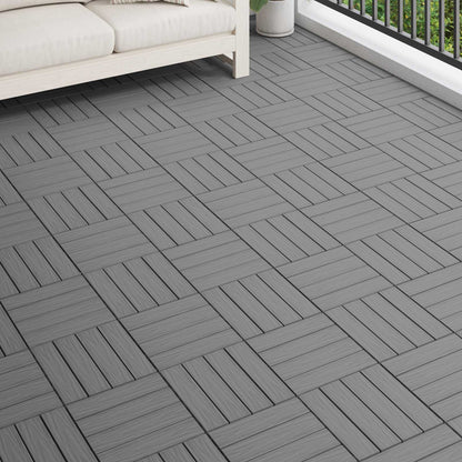 Terrassenfliese 3D-Design 11 Pcs 30 X 30 Cm Wpc