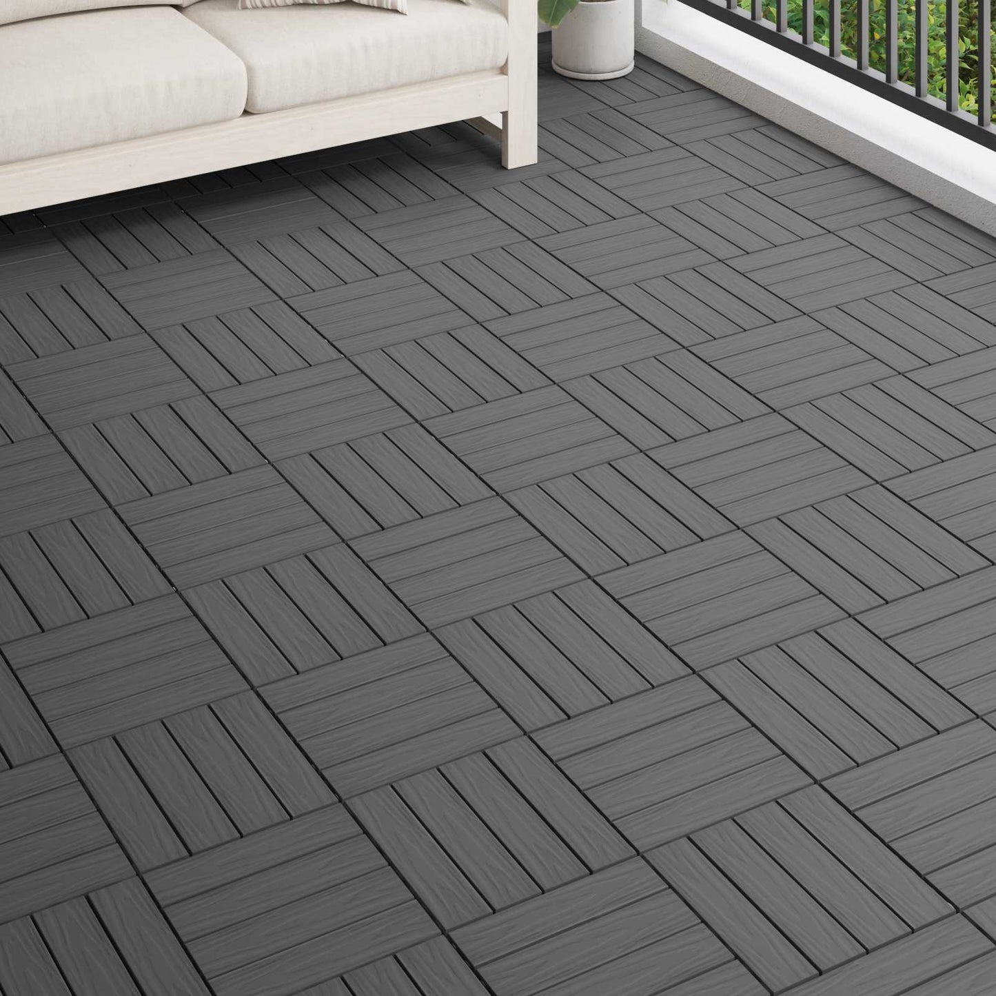 Terrassenfliese 3D-Design 11 Pcs 30 X 30 Cm Wpc