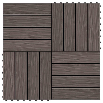 Terrassenfliese 3D-Design 11 Pcs 30 X 30 Cm Wpc