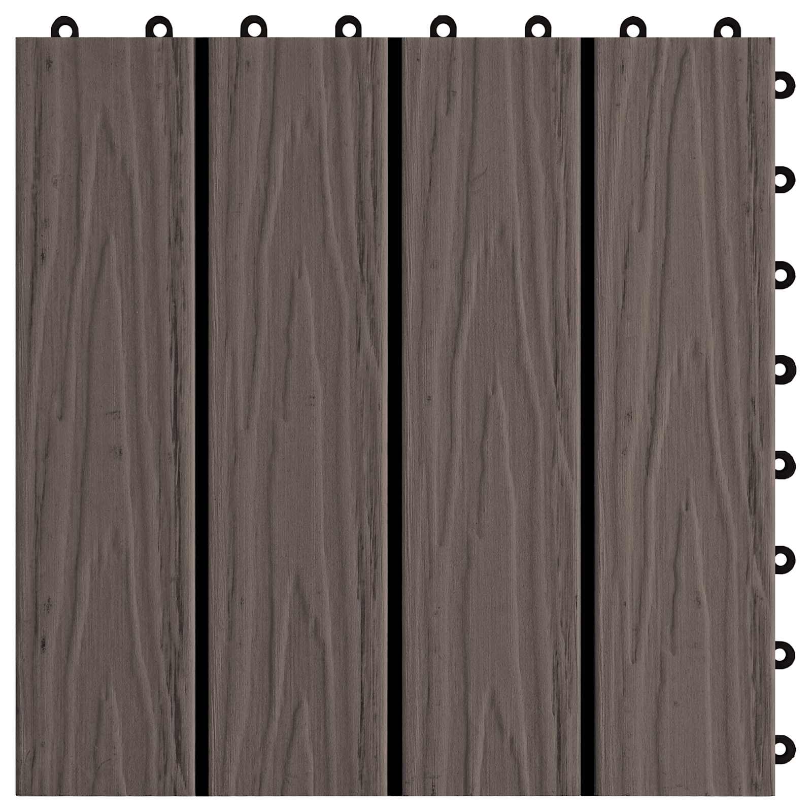 Terrassenfliese 3D-Design 11 Pcs 30 X 30 Cm Wpc