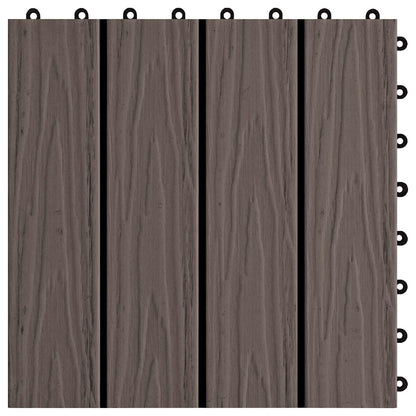 Terrassenfliese 3D-Design 11 Pcs 30 X 30 Cm Wpc