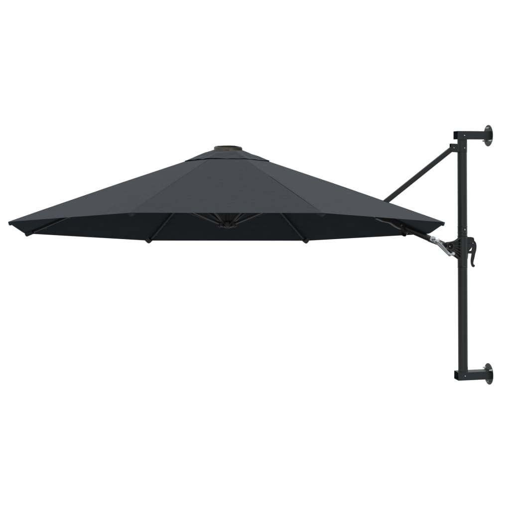Sonnenschirm Zur Wandmontage Mit Metall-Mast 300 Cm