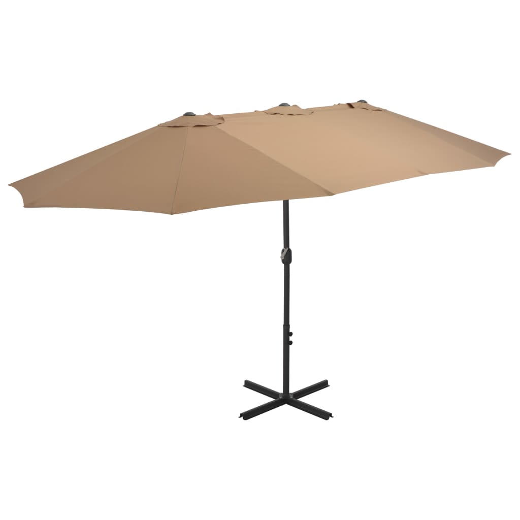 Sonnenschirm Mit Aluminium-Mast 460X270 Cm