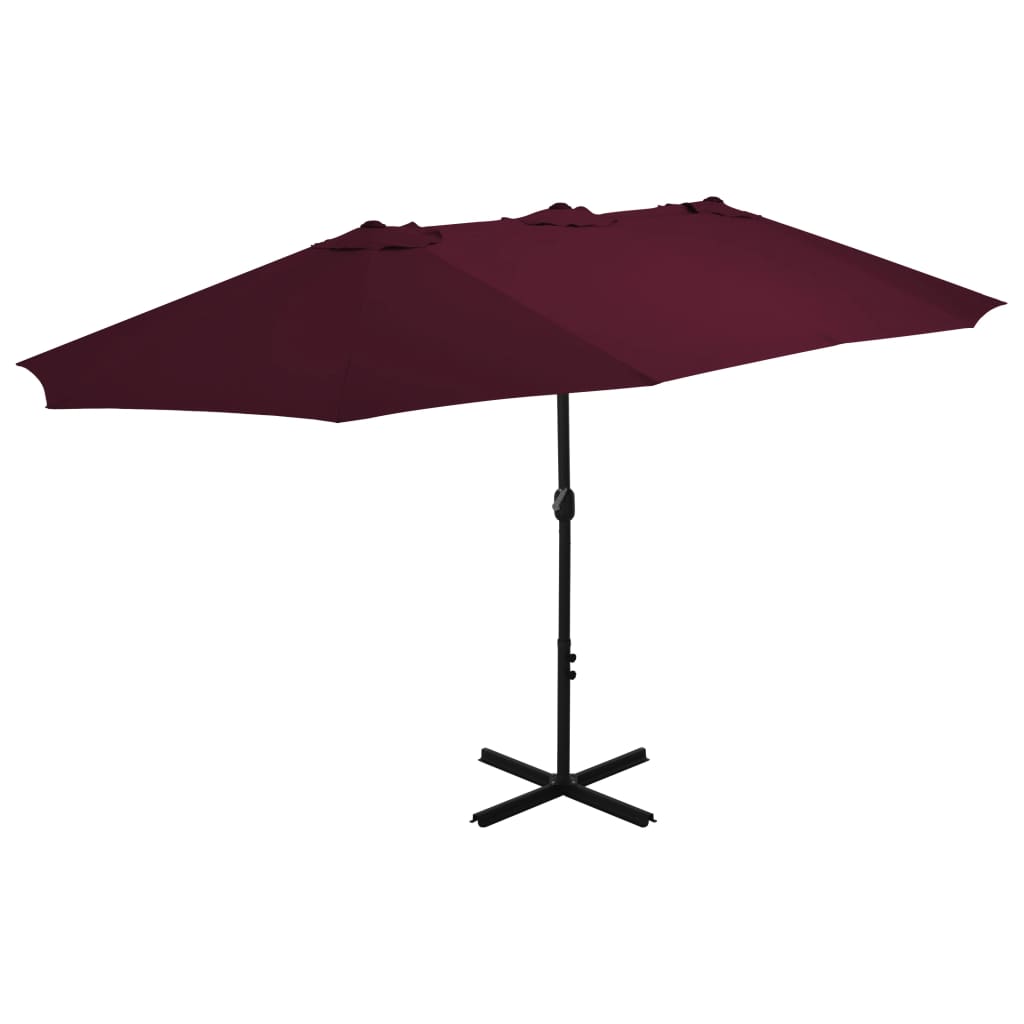 Sonnenschirm Mit Aluminium-Mast 460X270 Cm