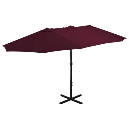 Sonnenschirm Mit Aluminium-Mast 460X270 Cm