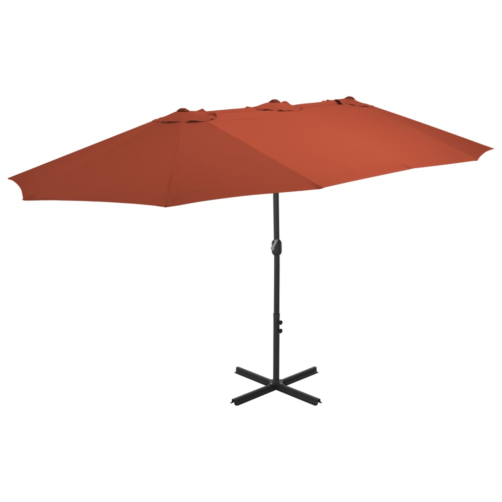 Sonnenschirm Mit Aluminium-Mast 460X270 Cm