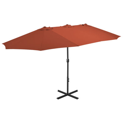 Sonnenschirm Mit Aluminium-Mast 460X270 Cm