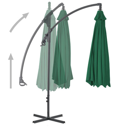 Ampelschirm Mit Stahl-Mast 250X250 Cm Grün
