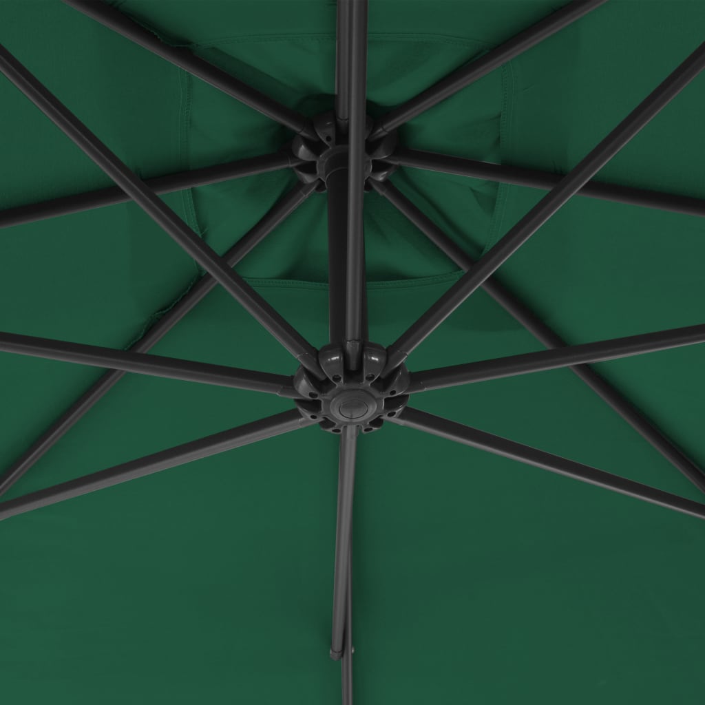 Ampelschirm Mit Stahl-Mast 250X250 Cm Grün