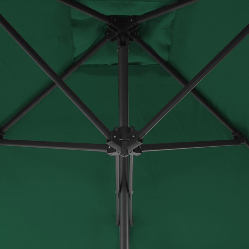 Sonnenschirm Mit Stahl-Mast 300 Cm Grün