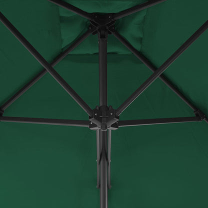 Sonnenschirm Mit Stahl-Mast 300 Cm Grün
