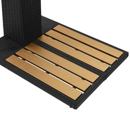 Gartendusche Poly Rattan Wpc