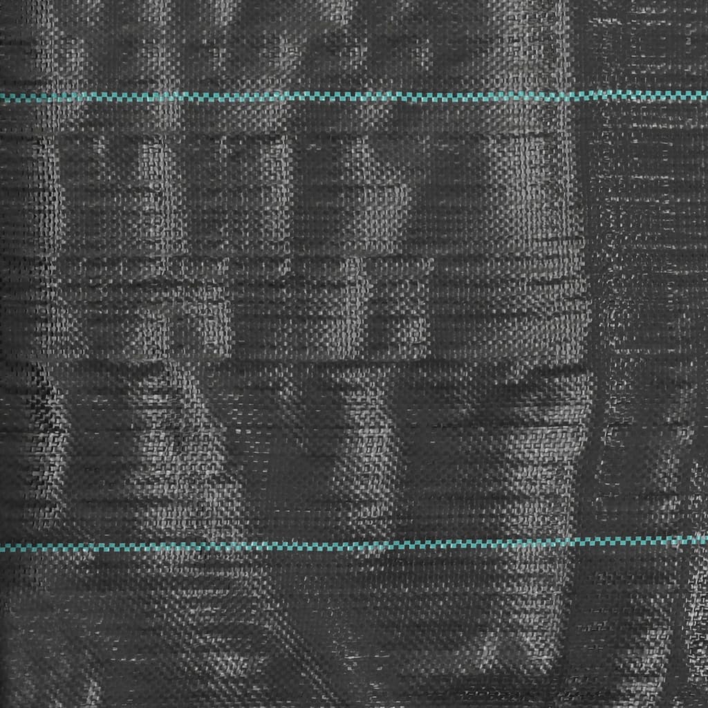 Unkrautfolie Pp 1X100 M Schwarz Sandfarbe