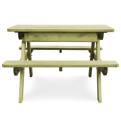 Kinder-Picknicktisch 90X90X58 Cm Imprägniertes Kiefernholz