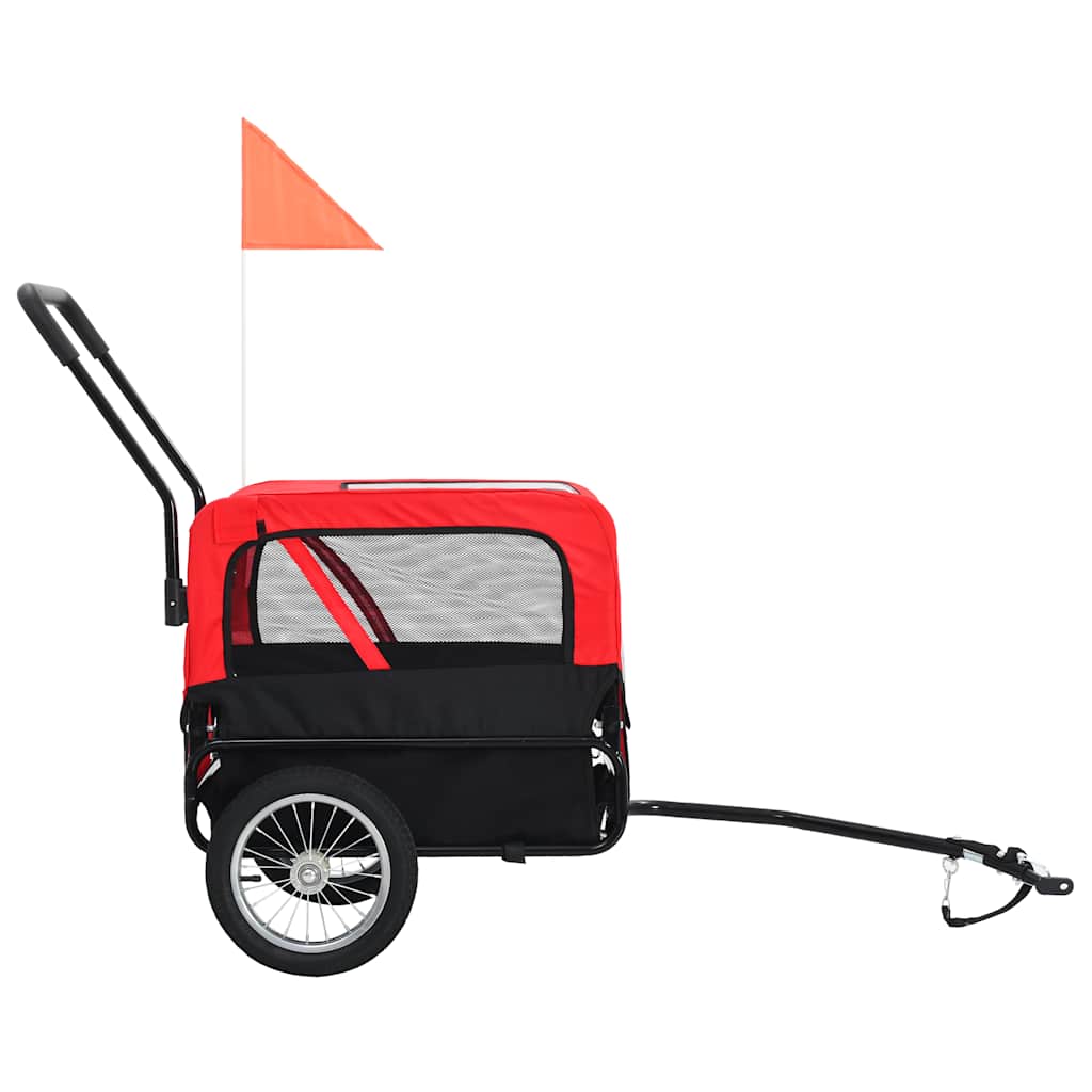 2-In-1 Fahrradanhänger Für Hunde Und Buggy