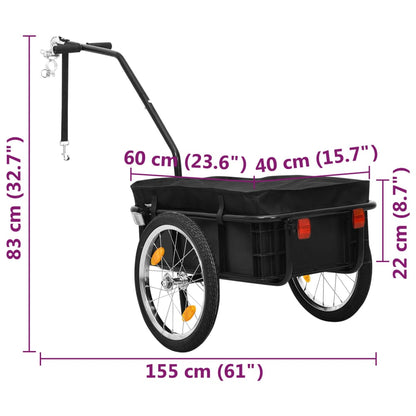 Fahrradanhänger Und Handwagen 155X60X83 Cm Stahl