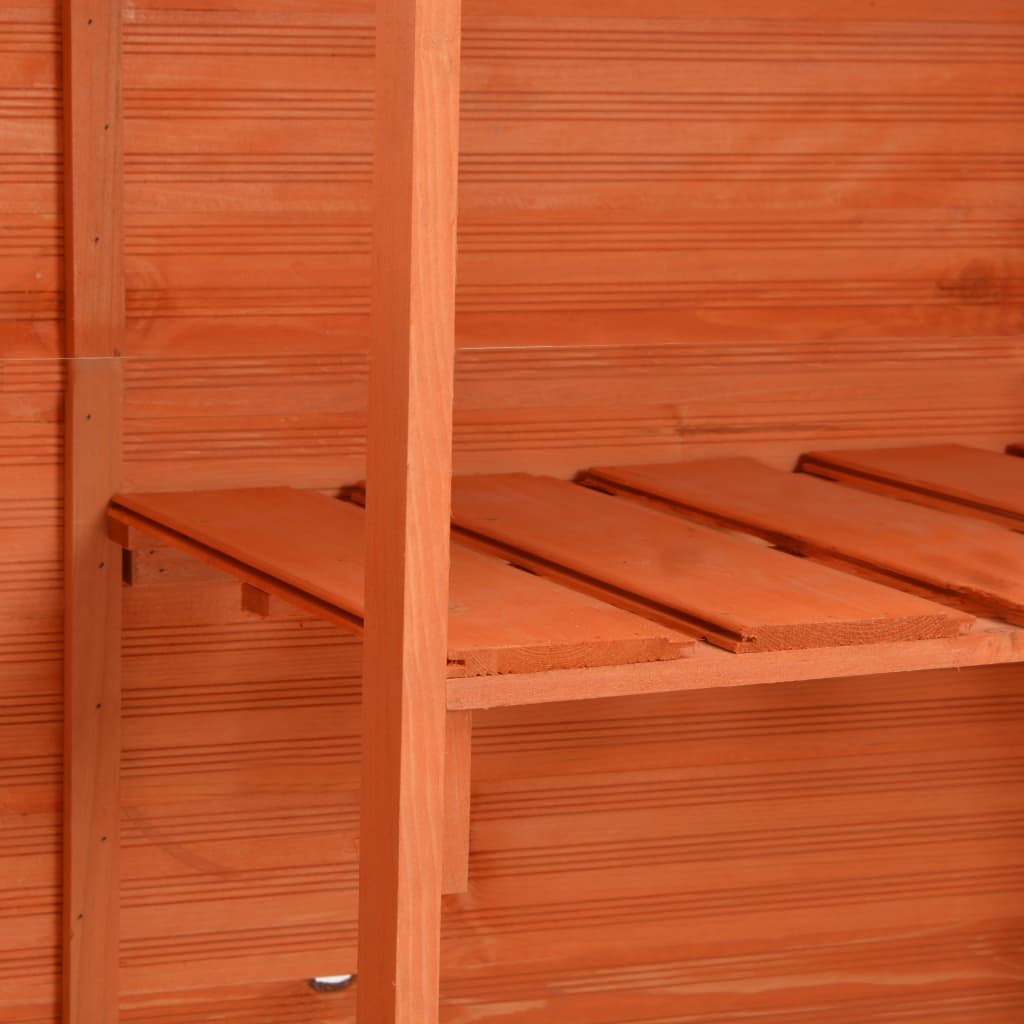 Garten-Geräteschuppen 128X42X91 Cm Holz