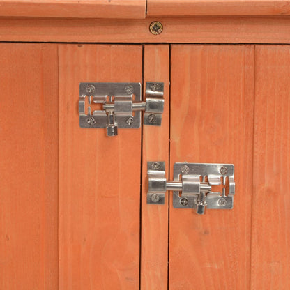 Garten-Geräteschuppen 128X42X91 Cm Holz