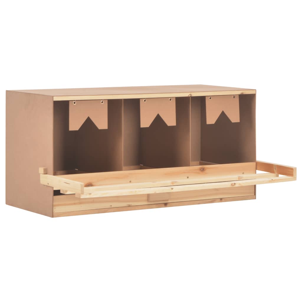 Legenest Für Hühner 3 Fächer Massivholz Kiefer
