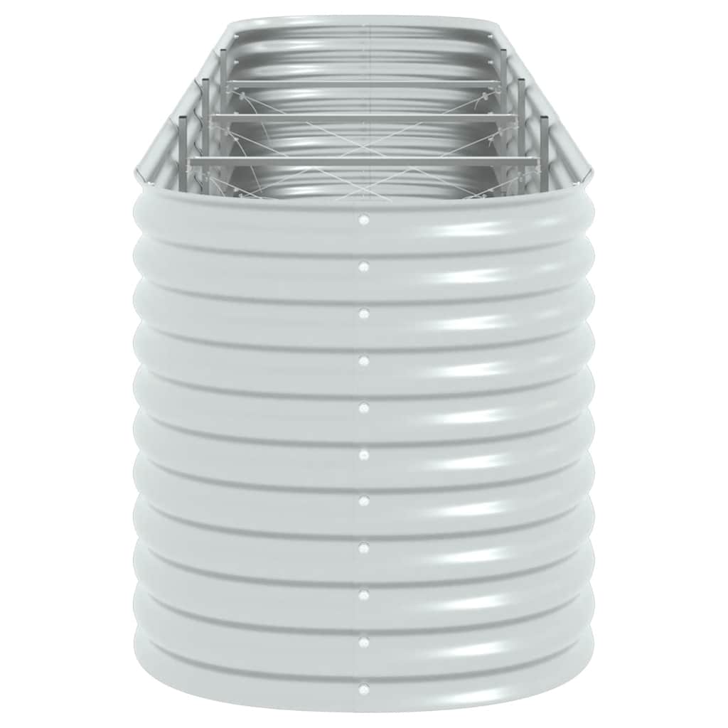Garten-Hochbeet 400 X 80 X 81 Cm Verzinkter Stahl N