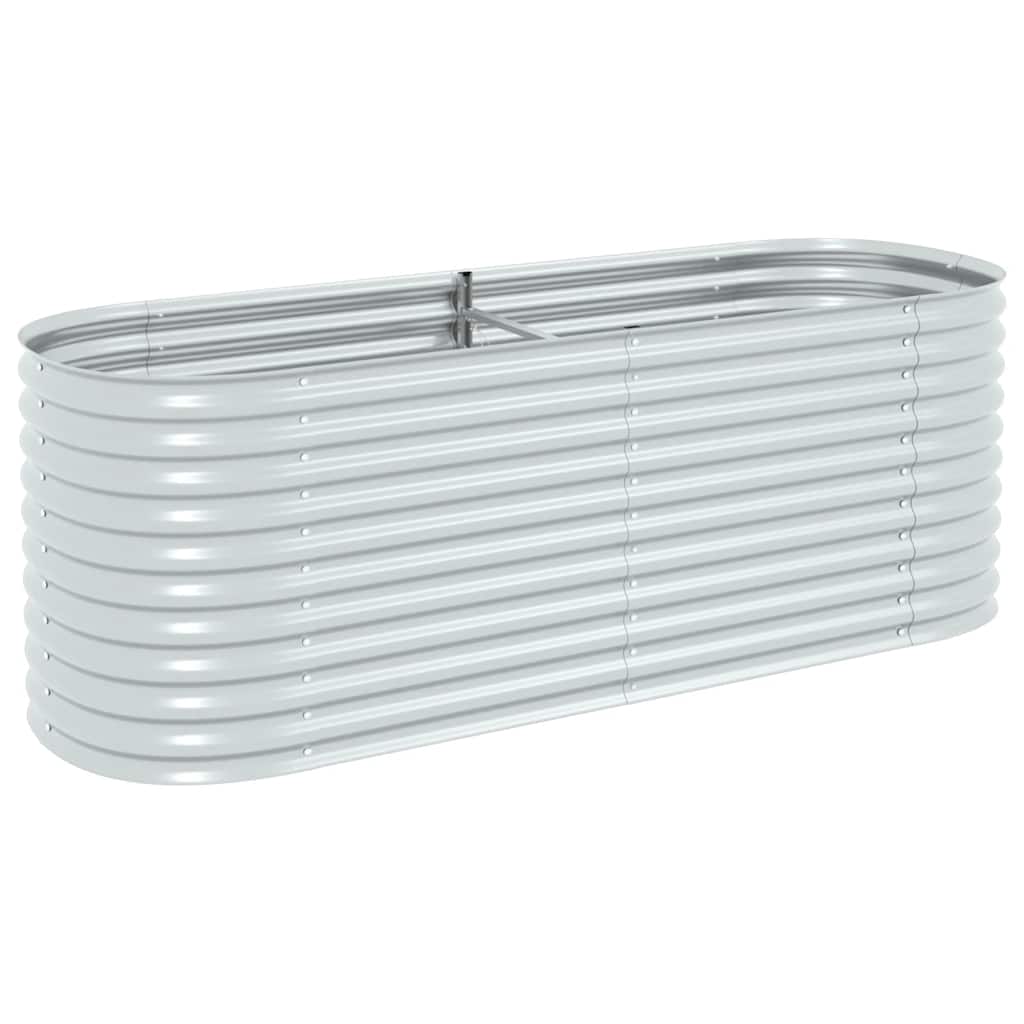 Garten-Hochbeet 240 X 80 X 81 Cm Verzinkter Stahl N