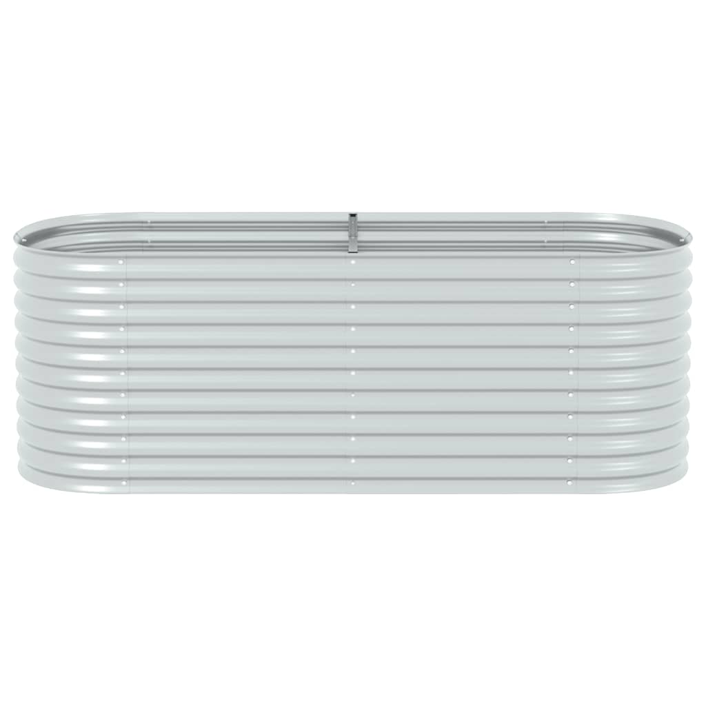 Garten-Hochbeet 240 X 80 X 81 Cm Verzinkter Stahl N