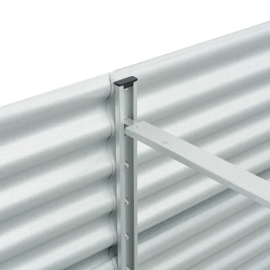 Garten-Hochbeet 240 X 80 X 81 Cm Verzinkter Stahl N
