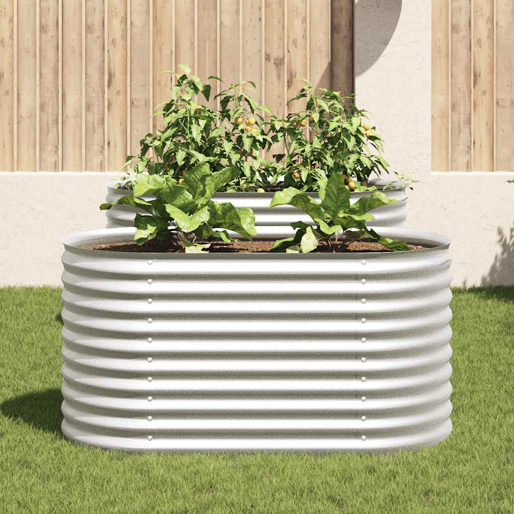 Garten-Hochbeet 160X80X81 Cm Verzinkter Stahl N