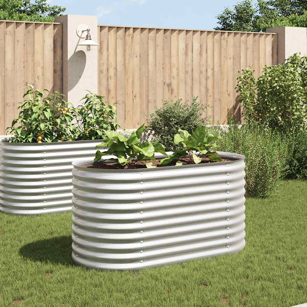 Garten-Hochbeet 160X80X81 Cm Verzinkter Stahl N