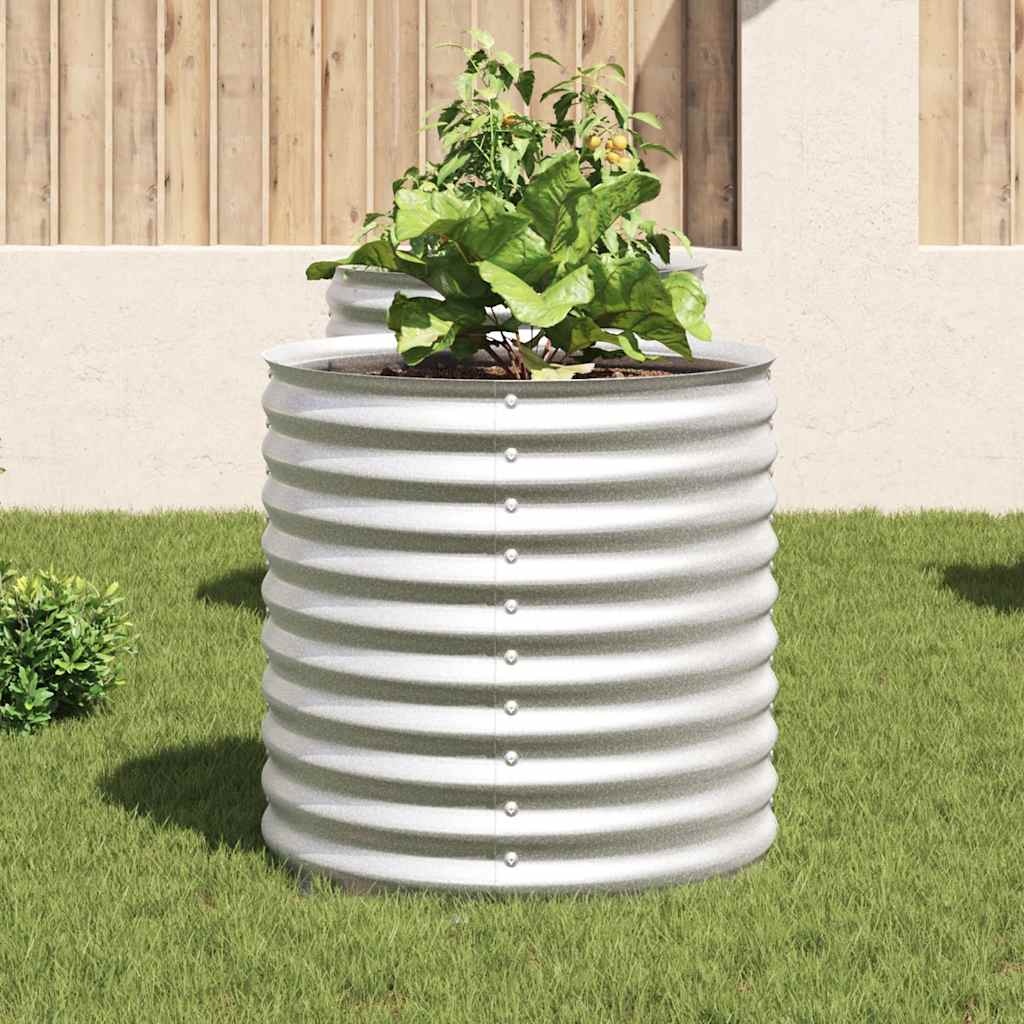 Garten-Hochbeet 80X80X81 Cm Verzinkter Stahl N