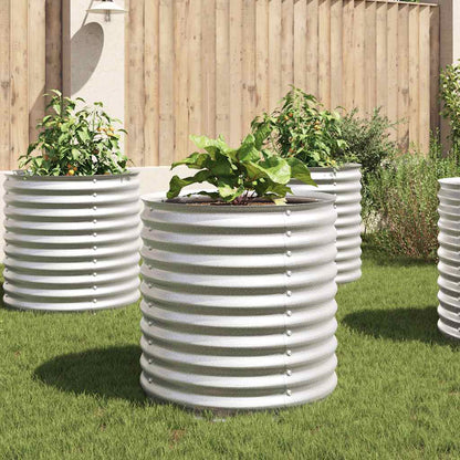 Garten-Hochbeet 80X80X81 Cm Verzinkter Stahl N
