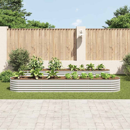 Garten-Hochbeet 400 X 80 X 44 Cm Verzinkter Stahl N