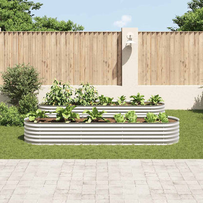 Garten-Hochbeet 320X80X44 Cm Verzinkter Stahl N