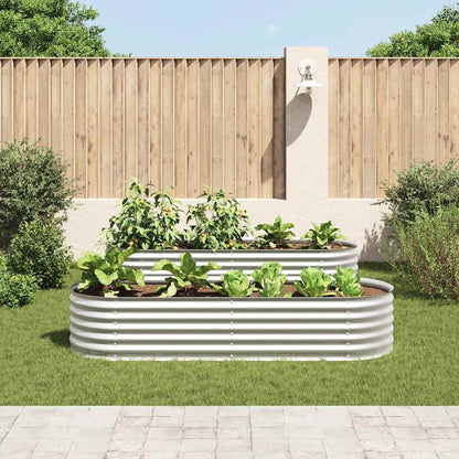Garten-Hochbeet 240X80X44 Cm Verzinkter Stahl N
