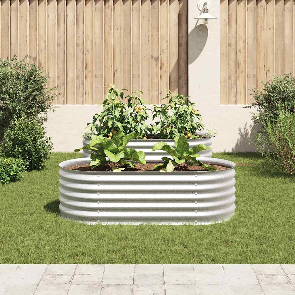 Garten-Hochbeet 160X80X44 Cm Verzinkter Stahl N