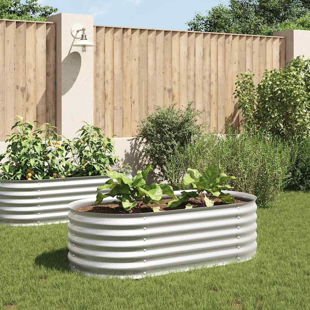 Garten-Hochbeet 160X80X44 Cm Verzinkter Stahl N