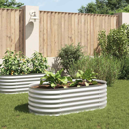 Garten-Hochbeet 160X80X44 Cm Verzinkter Stahl N