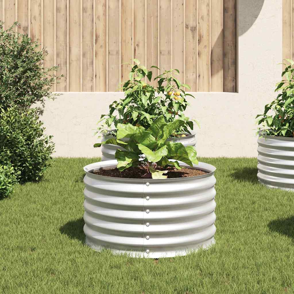 Garten-Hochbeet 80X80X44 Cm Verzinkter Stahl N