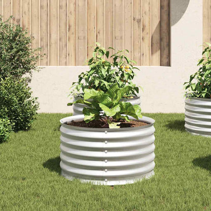 Garten-Hochbeet 80X80X44 Cm Verzinkter Stahl N