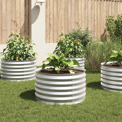 Garten-Hochbeet 80X80X44 Cm Verzinkter Stahl N