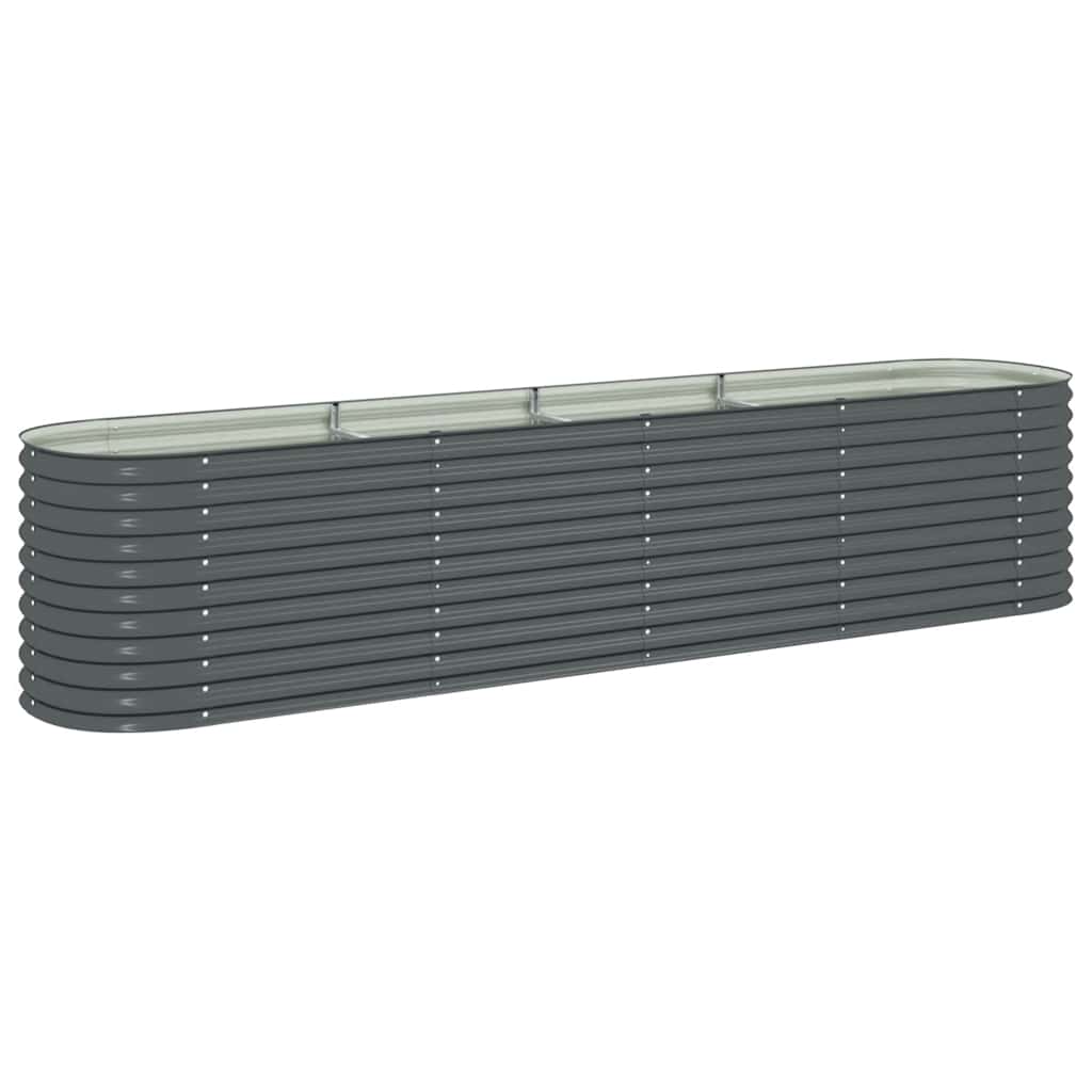 Garten-Hochbeet 400 X 80 X 81 Cm Verzinkter Stahl