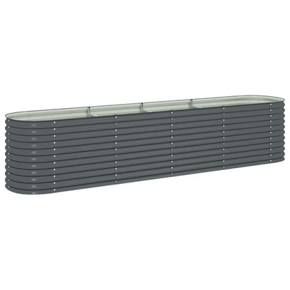 Garten-Hochbeet 400 X 80 X 81 Cm Verzinkter Stahl