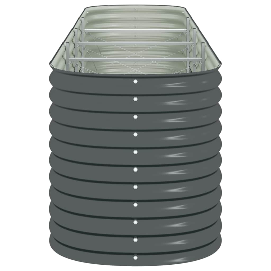 Garten-Hochbeet 400 X 80 X 81 Cm Verzinkter Stahl