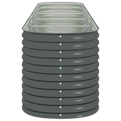 Garten-Hochbeet 400 X 80 X 81 Cm Verzinkter Stahl