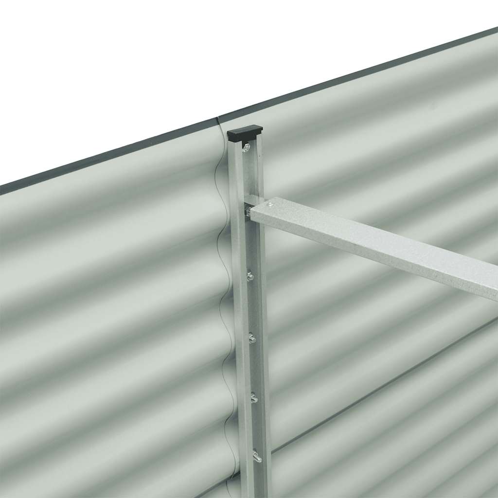 Garten-Hochbeet 400 X 80 X 81 Cm Verzinkter Stahl