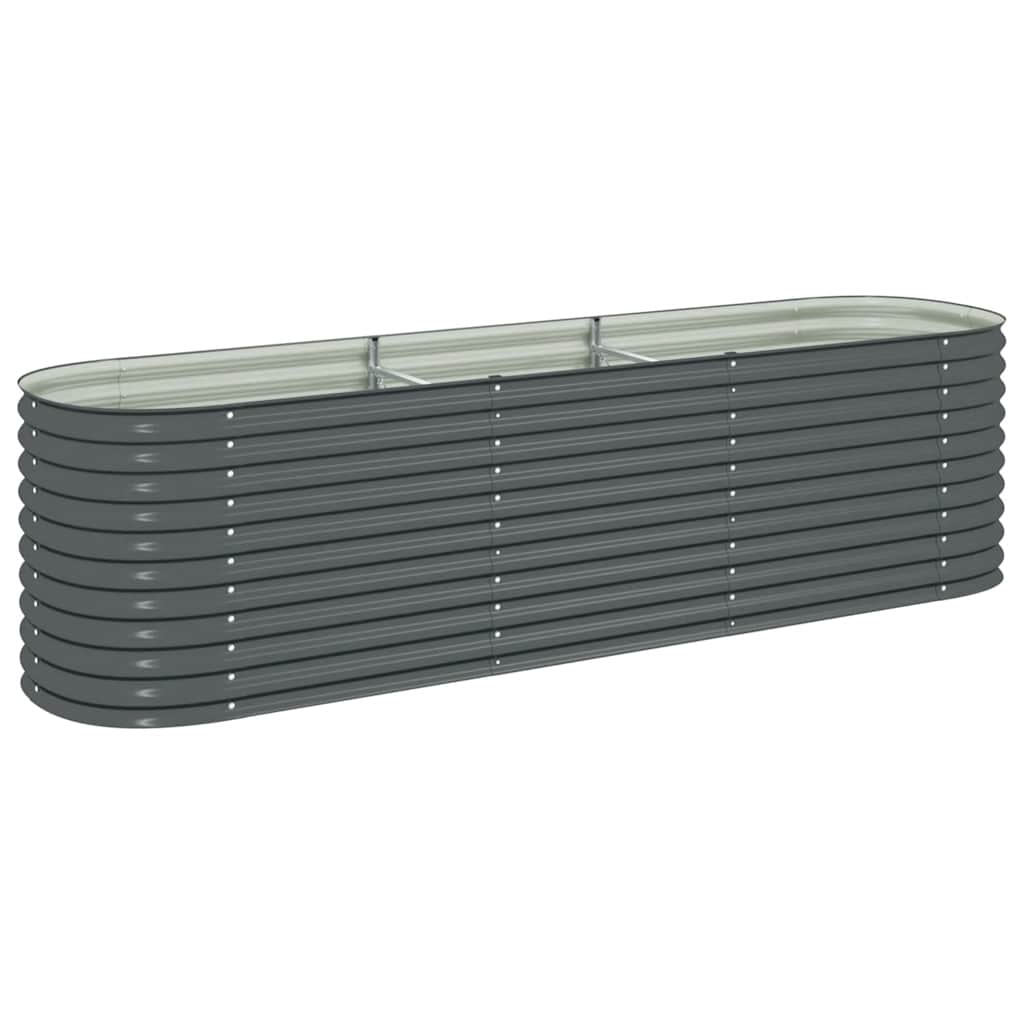 Garten-Hochbeet 320X80X81 Cm Verzinkter Stahl